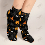 Crockcool Halloween Pumpkin Spooky Socks