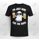 I'm Just Here For The Boos and Beer Funny Halloween Crockcool T-shirt