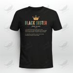 Black Sister Definiton African Family Melanin Girls African T-shirt