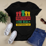 Juneteenth Fist Black History Independence Day Freedom 1865 T-shirt