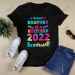 Tie Dye Proud Brother Of A Class Of 2022 Graduate Family Son T-shirt