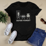 Retro Never Forget Cassette Tape Floppy Disk Father's Day T-shirt