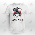 Messy Bun USA Flag Glasses USA Flag Patriotic Ultra-MAGA