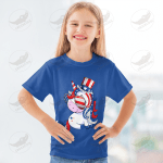 4th Of July Unicorn American Flag Red White Blue Patriotic