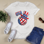 Patriotic Volleybal American Flag Happy 4th Of July