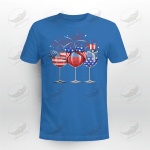 Wine Lover 4th Of July Red White Blue American Flag
