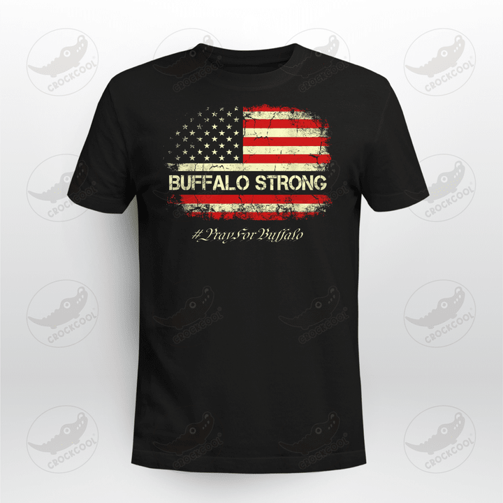 Buffalo Strong Vintage Flag - Pray For Buffalo - Unisex Shirt