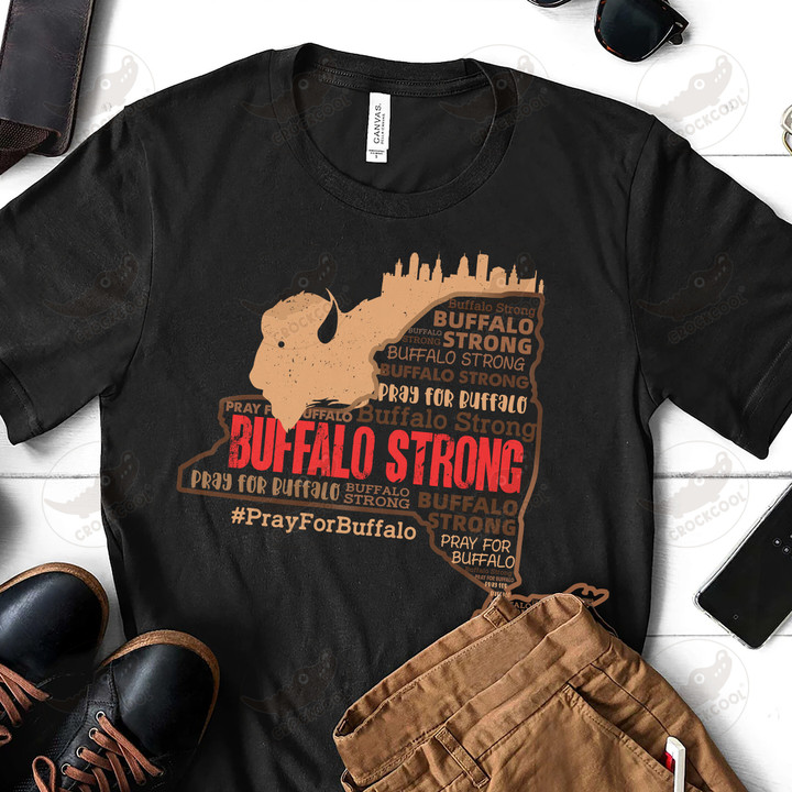 Pray For Buffalo - Buffalo Strong - Buffalo Melanin Map - Unisex Shirt