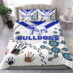 Rugbylife Bedding Set - (Custom) Canterbury-Bankstown Bulldogs Indigenous Special White mix Blue - Rugby Team Bedding Set | Rugbylife.co
