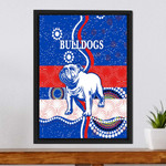 Canterbury-Bankstown Bulldogs Unique Indigenous - Rugby Team Framed Wrapped Canvas | Rugbylife.co
