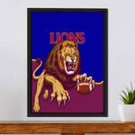 Brisbane Lions - Football Team Framed Wrapped Canvas | Rugbylife.co
