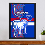 Western Bulldogs Special Indigenous - Rugby Team Framed Wrapped Canvas | Rugbylife.co
