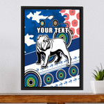 (Custom) Canterbury-Bankstown Bulldogs Anzac Day - Rugby Team Framed Wrapped Canvas | Rugbylife.co
