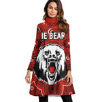 North Sydney Bears Special Indigenous - Rugby Team High Neck Dress With Long Sleeve | Rugbylife.co
