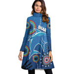 Cronulla-Sutherland Special Indigenous - Rugby Team High Neck Dress With Long Sleeve | Rugbylife.co
