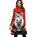 North Sydney Bears Unique - Rugby Team High Neck Dress With Long Sleeve | Rugbylife.co
