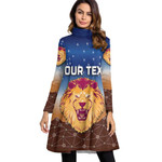 (Custom) Brisbane Lions Special - Football Team High Neck Dress With Long Sleeve | Rugbylife.co
