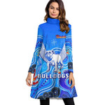 Canterbury-Bankstown Bulldogs Naidoc - Rugby Team High Neck Dress With Long Sleeve | Rugbylife.co
