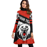 (Custom) North Sydney Bears Special - Rugby Team High Neck Dress With Long Sleeve | Rugbylife.co
