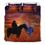 Rugbylife Bedding Set - Australia Lest We Forget Light Horse Silhouette Bedding Set | Rugbylife.co
