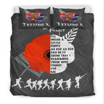 Rugbylife Bedding Set - New Zealand Anzac Red Poopy Bedding Set | Rugbylife.co
