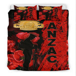 Rugbylife Bedding Set - Anzac Day Soldier Silhouette Remembrance Bedding Set | Rugbylife.co
