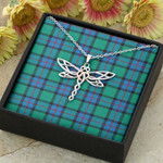 1sttheworld Jewelry - Flower Of Scotland Tartan Dragonfly Dreams Necklace A7 | 1sttheworld