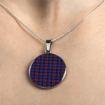 1sttheworld Jewelry - Pride Of Scotland Tartan Circle Luxury Necklace A7 | 1sttheworld