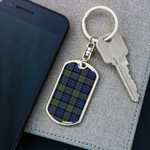 1sttheworld Jewelry - MacPhedran Tartan Dog Tag with Swivel Keychain A7 | 1sttheworld