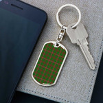1sttheworld Jewelry - MacKinnon Hunting Modern Tartan Dog Tag with Swivel Keychain A7 | 1sttheworld