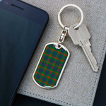 1sttheworld Jewelry - Aiton Tartan Dog Tag with Swivel Keychain A7 | 1sttheworld