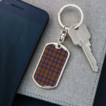 1sttheworld Jewelry - MacDuff Hunting Modern Tartan Dog Tag with Swivel Keychain A7 | 1sttheworld