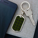 1sttheworld Jewelry - MacLean Hunting Tartan Dog Tag with Swivel Keychain A7 | 1sttheworld