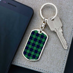 1sttheworld Jewelry - Abercrombie Tartan Dog Tag with Swivel Keychain A7 | 1sttheworld