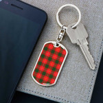 1sttheworld Jewelry - MacFie Tartan Dog Tag with Swivel Keychain A7 | 1sttheworld
