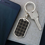 1sttheworld Jewelry - Eternity Tartan Dog Tag with Swivel Keychain A7 | 1sttheworld