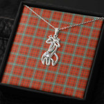 1sttheworld Jewelry - Morrison Red Ancient Graceful Love Giraffe Necklace A7 | 1sttheworld