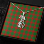 1sttheworld Jewelry - Middleton Modern Graceful Love Giraffe Necklace A7 | 1sttheworld