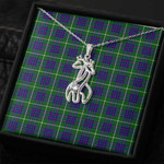 1sttheworld Jewelry - Macintyre Hunting Modern Graceful Love Giraffe Necklace A7 | 1sttheworld