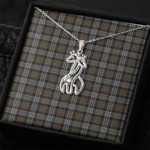 1sttheworld Jewelry - Stewart Old Weathered Graceful Love Giraffe Necklace A7 | 1sttheworld
