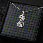 1sttheworld Jewelry - Murray Of Atholl Modern Graceful Love Giraffe Necklace A7 | 1sttheworld