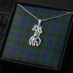 1sttheworld Jewelry - Davidson Modern Graceful Love Giraffe Necklace A7 | 1sttheworld