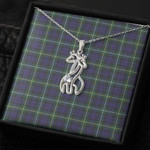 1sttheworld Jewelry - Campbell Argyll Modern Graceful Love Giraffe Necklace A7 | 1sttheworld