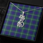 1sttheworld Jewelry - Hamilton Hunting Modern Graceful Love Giraffe Necklace A7 | 1sttheworld
