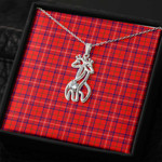 1sttheworld Jewelry - Rose Modern Graceful Love Giraffe Necklace A7 | 1sttheworld