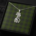 1sttheworld Jewelry - Maclean Hunting Graceful Love Giraffe Necklace A7 | 1sttheworld