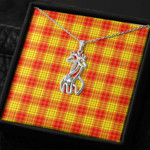 1sttheworld Jewelry - Macmillan Clan Graceful Love Giraffe Necklace A7 | 1sttheworld