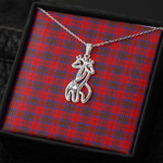 1sttheworld Jewelry - Leslie Modern Graceful Love Giraffe Necklace A7 | 1sttheworld