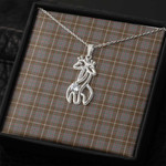 1sttheworld Jewelry - Macintyre Hunting Weathered Graceful Love Giraffe Necklace A7 | 1sttheworld