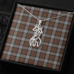 1sttheworld Jewelry - Macrae Hunting Weathered Graceful Love Giraffe Necklace A7 | 1sttheworld